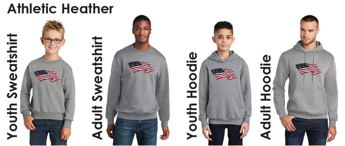 America Flag Sweatshirts