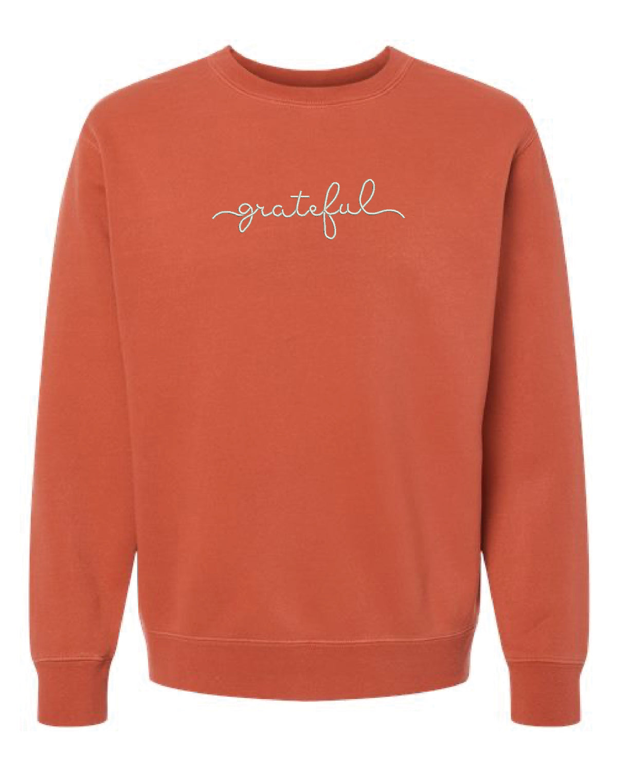 Cursive Grateful Sweatshirt