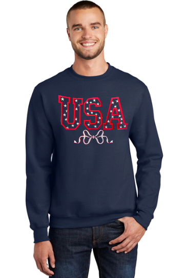 USA Bow Sweatshirt