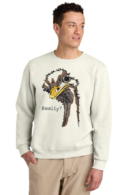 Really? Ostrich Crewneck Sweatshirt