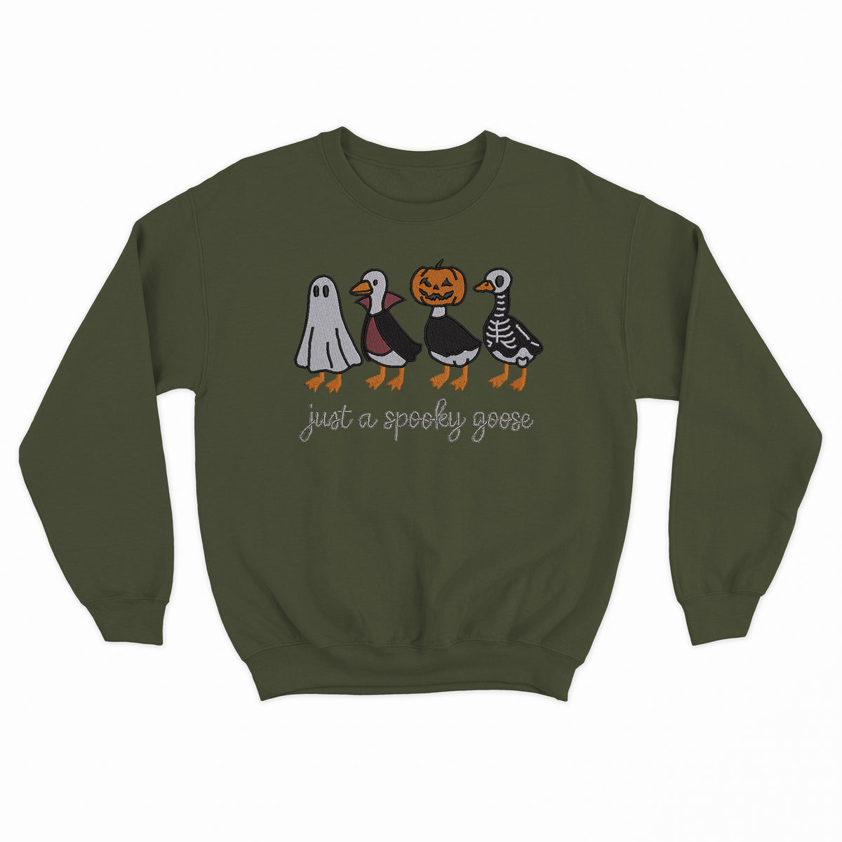 Just A Spooky Goose Crewneck Sweatshirt