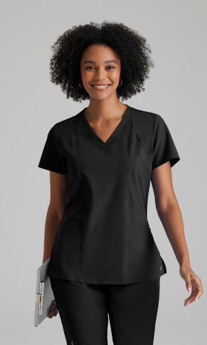 SVH - Imaging Center - 5105 Black Women&#39;s 4 Pocket V-Neck Top