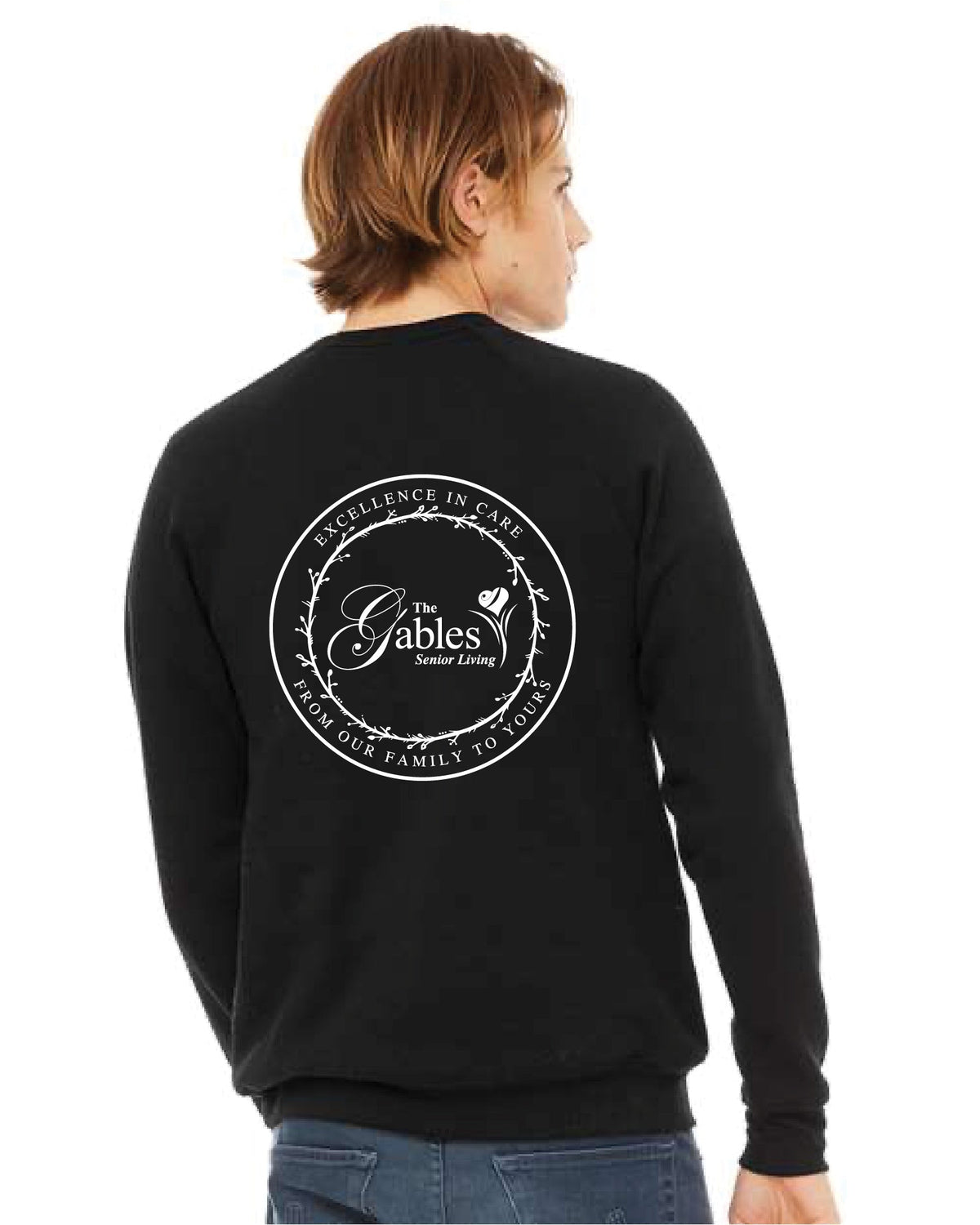 The Gables - 3901_BADGE Men&#39;s Black Crewneck Sweatshirt