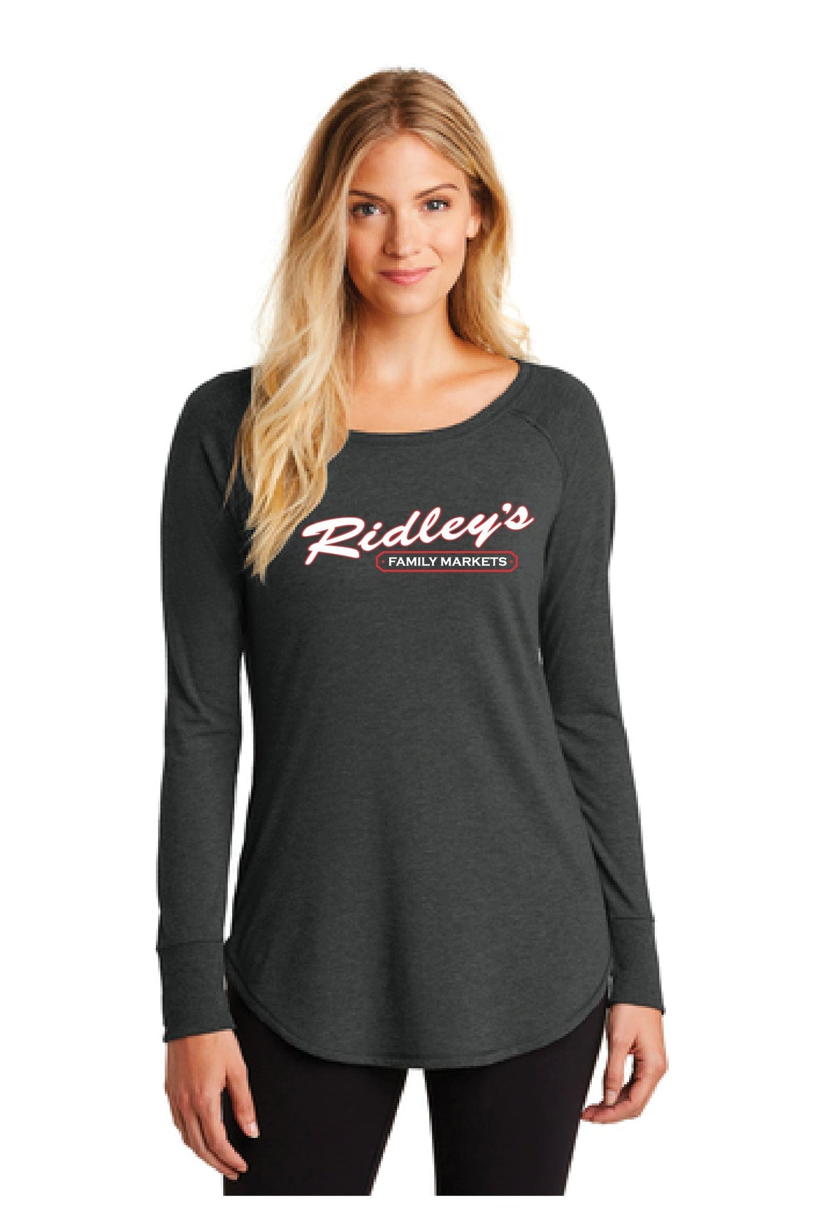 Ridley&#39;s - DT132L Ladies Perfect Triblend Long Sleeve Tunic Tee