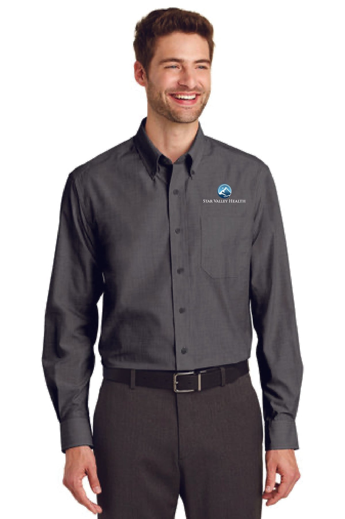 SVH - General Store - TLS640 Port Authority Men&#39;s Tall Crosshatch Easy Care Shirt